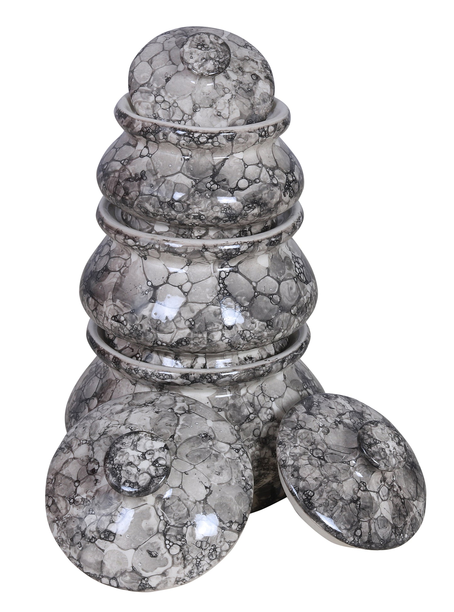 Raj Royal Ceramic Dinning Serving /Snack/ Mixing /Vegetable / Cereal / Soup / Salad / Tableware / Pudding Multipurpose / Desert / Food Storage Container Donga/ Degchi/ Handi / Casserole .