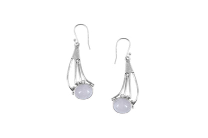 RAJ ROYAL Natural Rose Quartz Stud Earring Set in 925 Sterling Silver