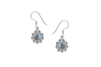 RAJ ROYAL Natural Rainbow Stud Earring in 925 Sterling Silver