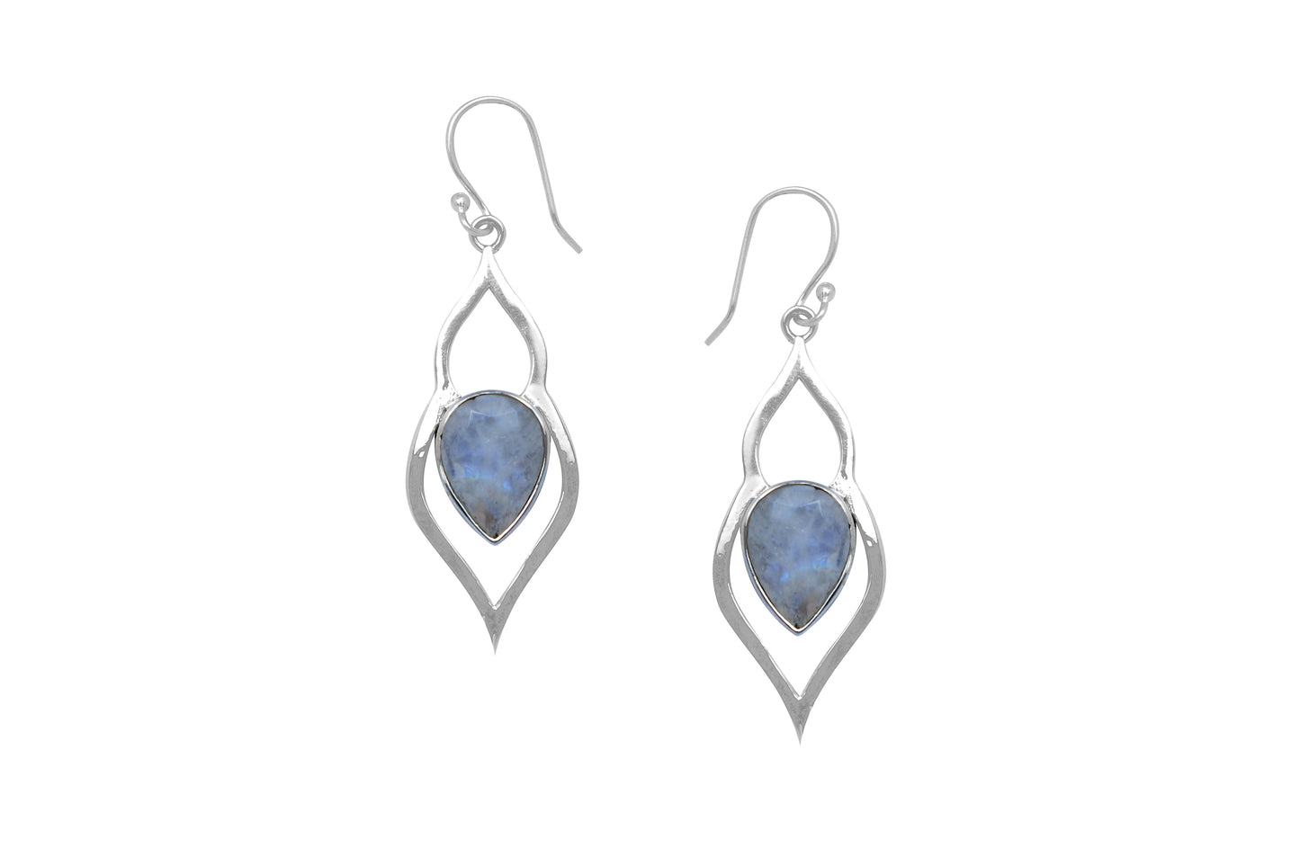 RAJ ROYAL Natural Rainbow Stud Earring Set in 925 Sterling Silver