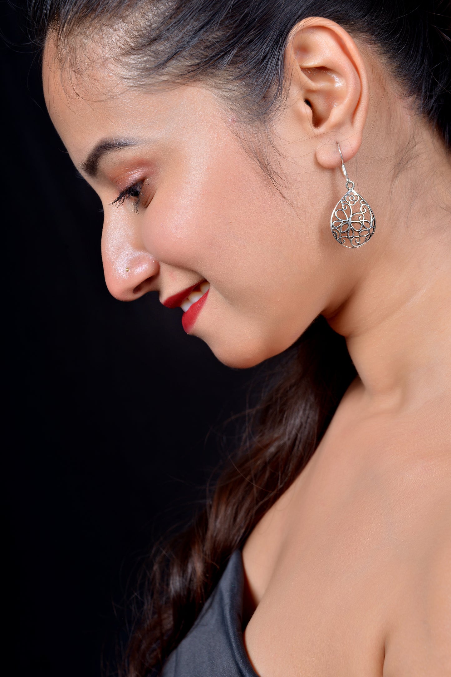 RAJ ROYAL Earring Set in 925 Sterling Silver(3.41 Gram)