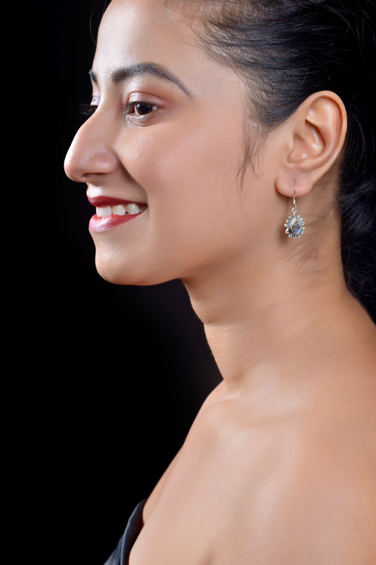 RAJ ROYAL Natural Rainbow Stud Earring in 925 Sterling Silver